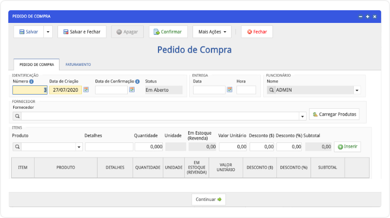 Gerencie seu setor de compras com eficiência