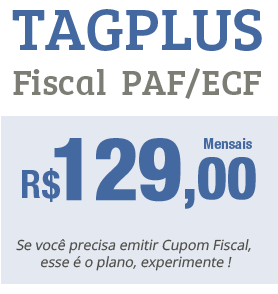 Valor do sistema fiscal cento e vinte nove reais